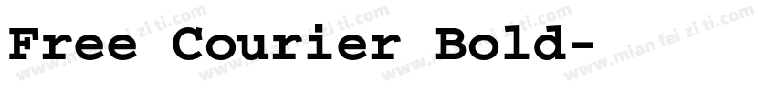 Free Courier Bold字体转换